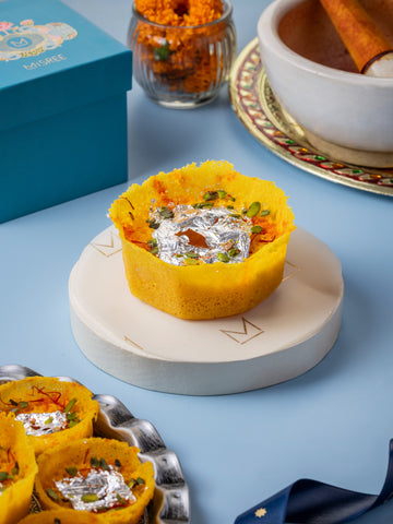 Traditional Ghewar – Kesar (Mini)