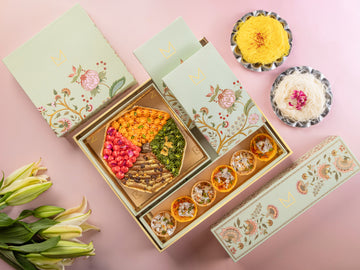 Floral Ghewar Hamper