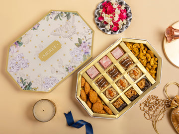 Namaste Octagon box with Savouries Dryfruit