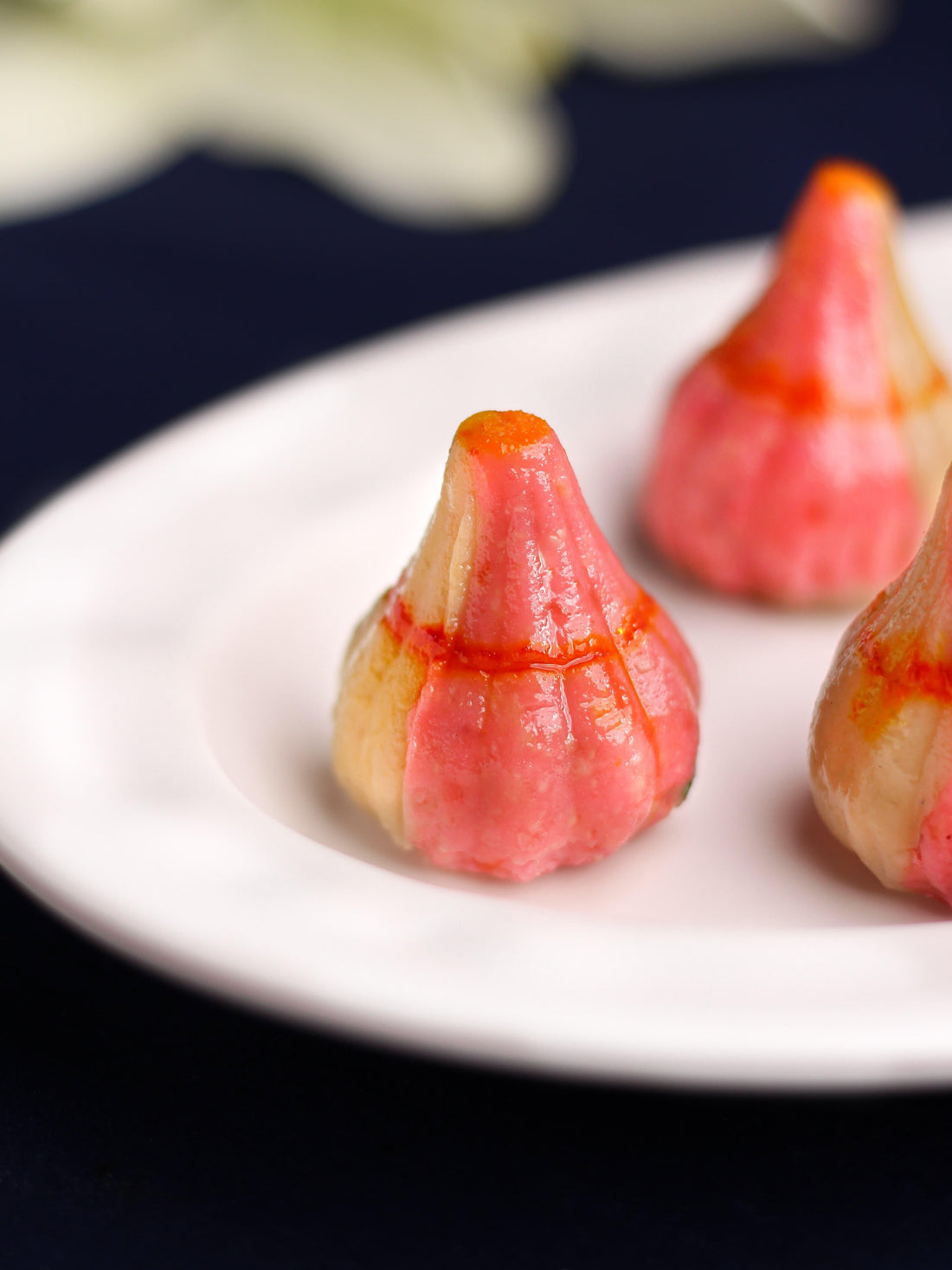 Scrumptious Strawberry Modak with Pichwai Box