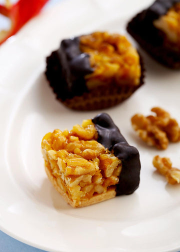 Chocolate Walnut Crush Barfi with Pichwai Box