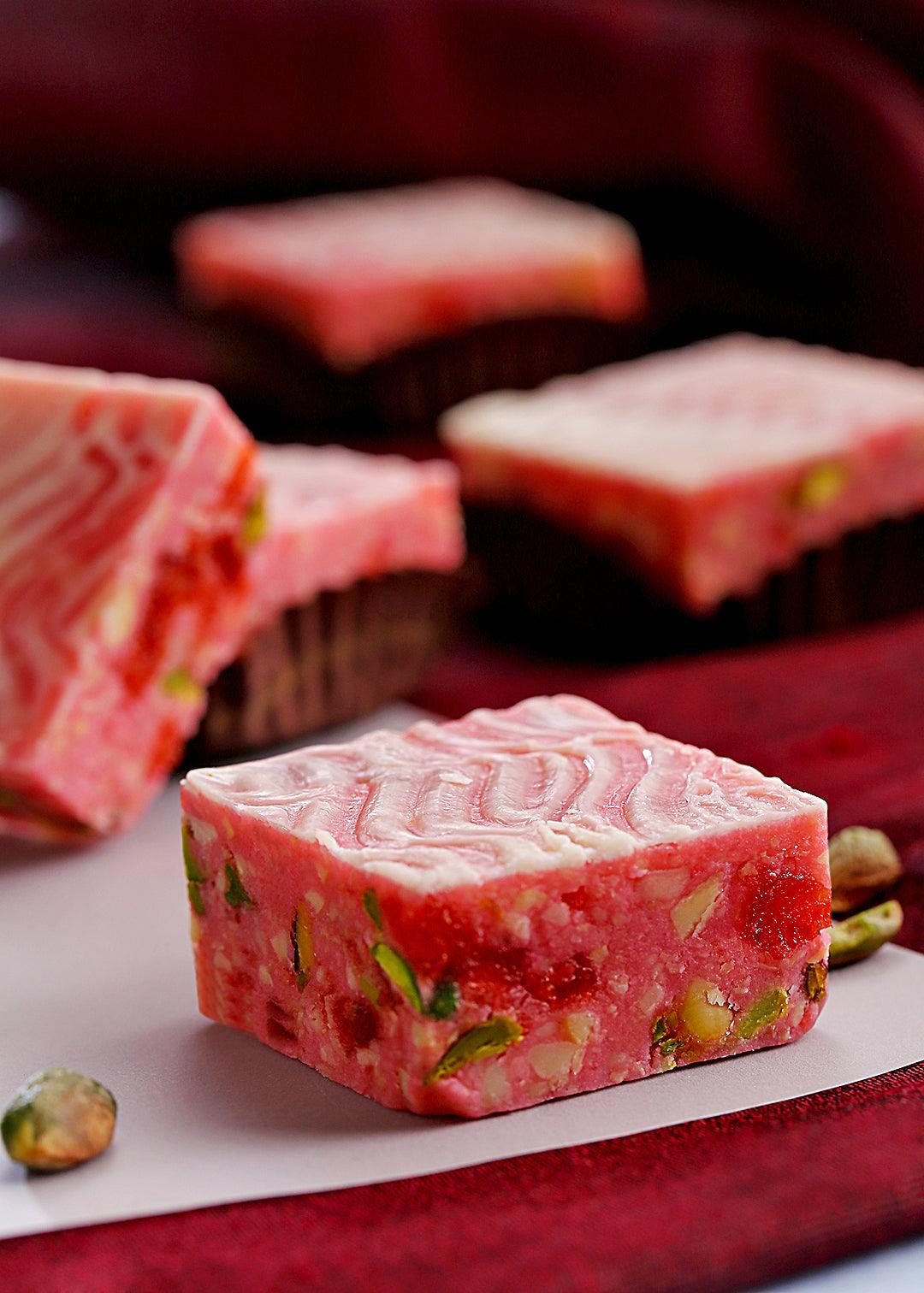 Berry-licious Waves Barfi with Pichwai Box