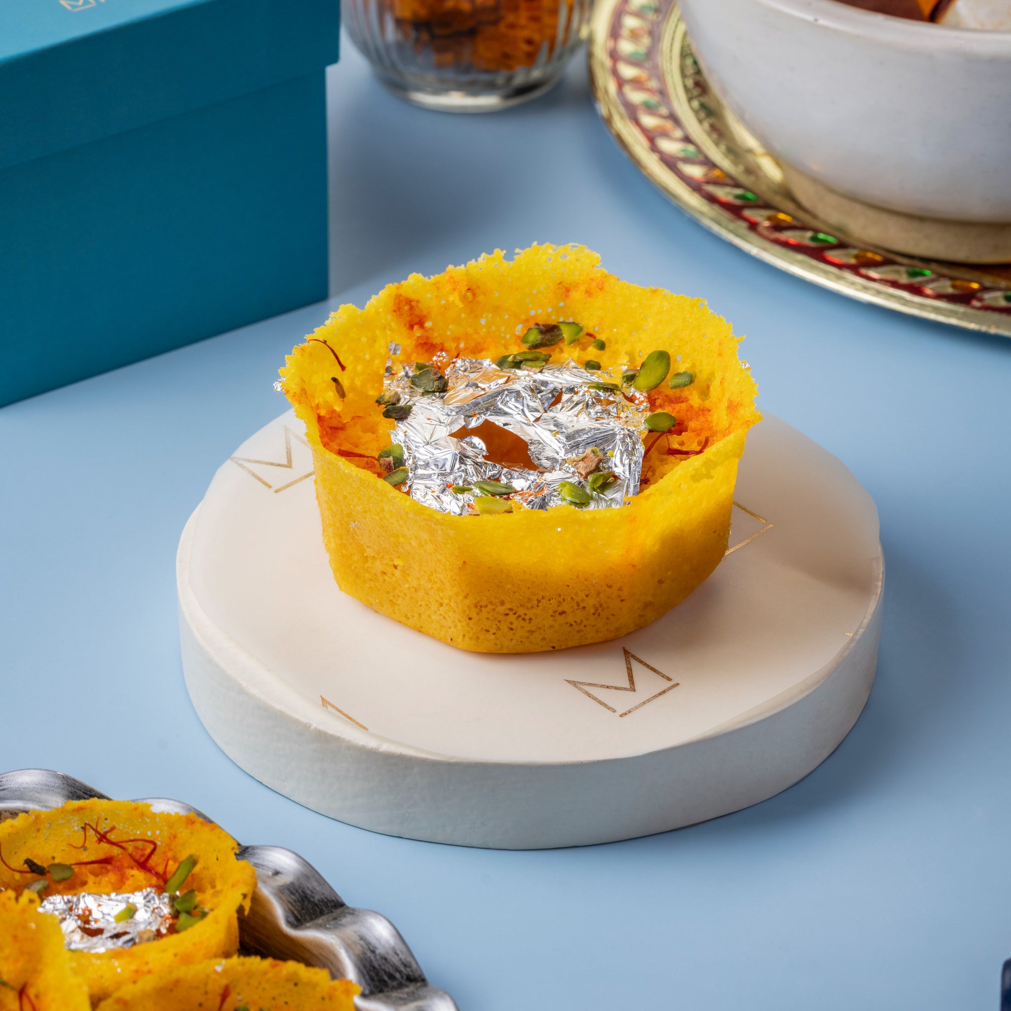 Traditional Ghewar – Kesar (Mini)