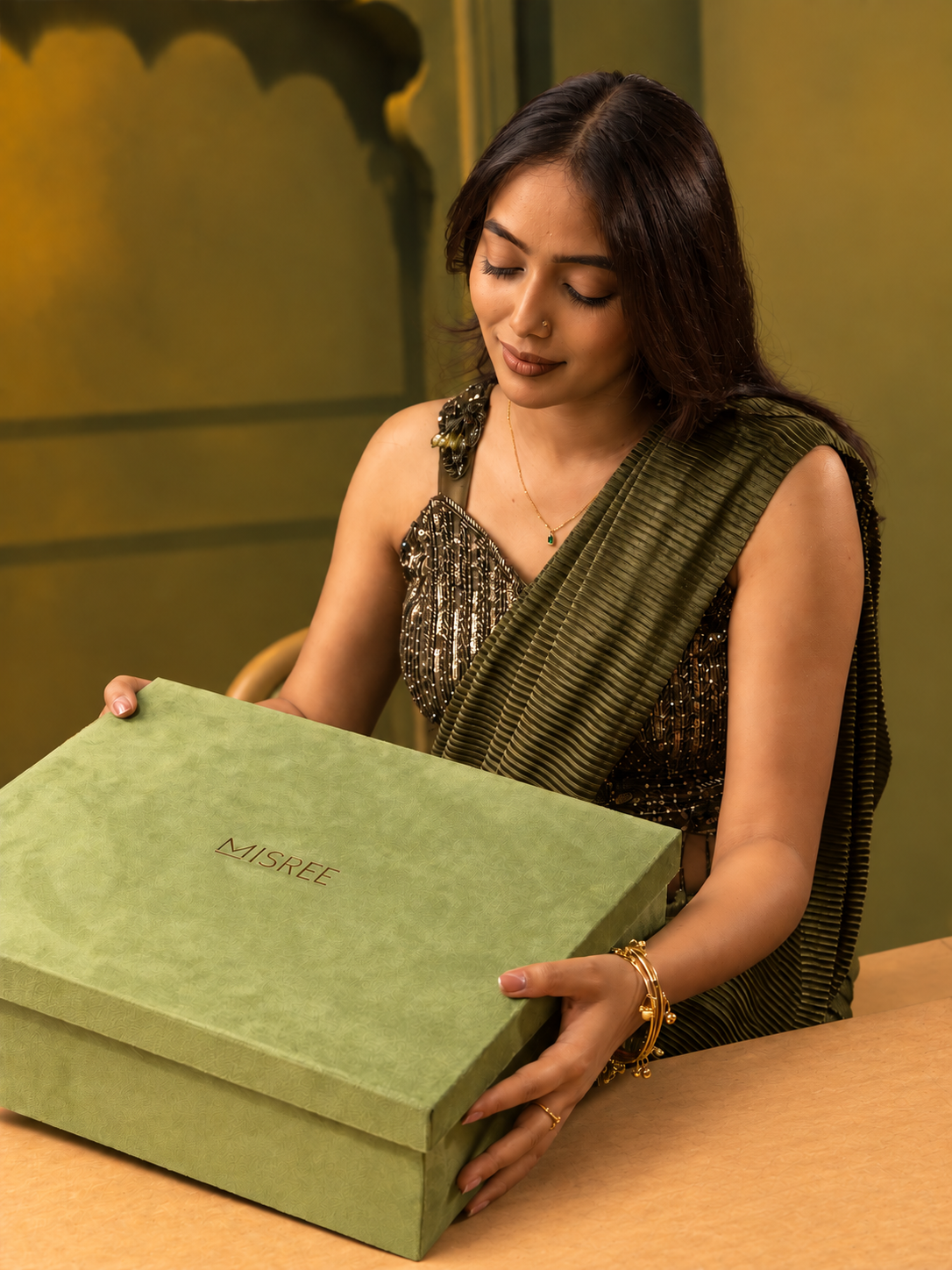 Green Velvet Box