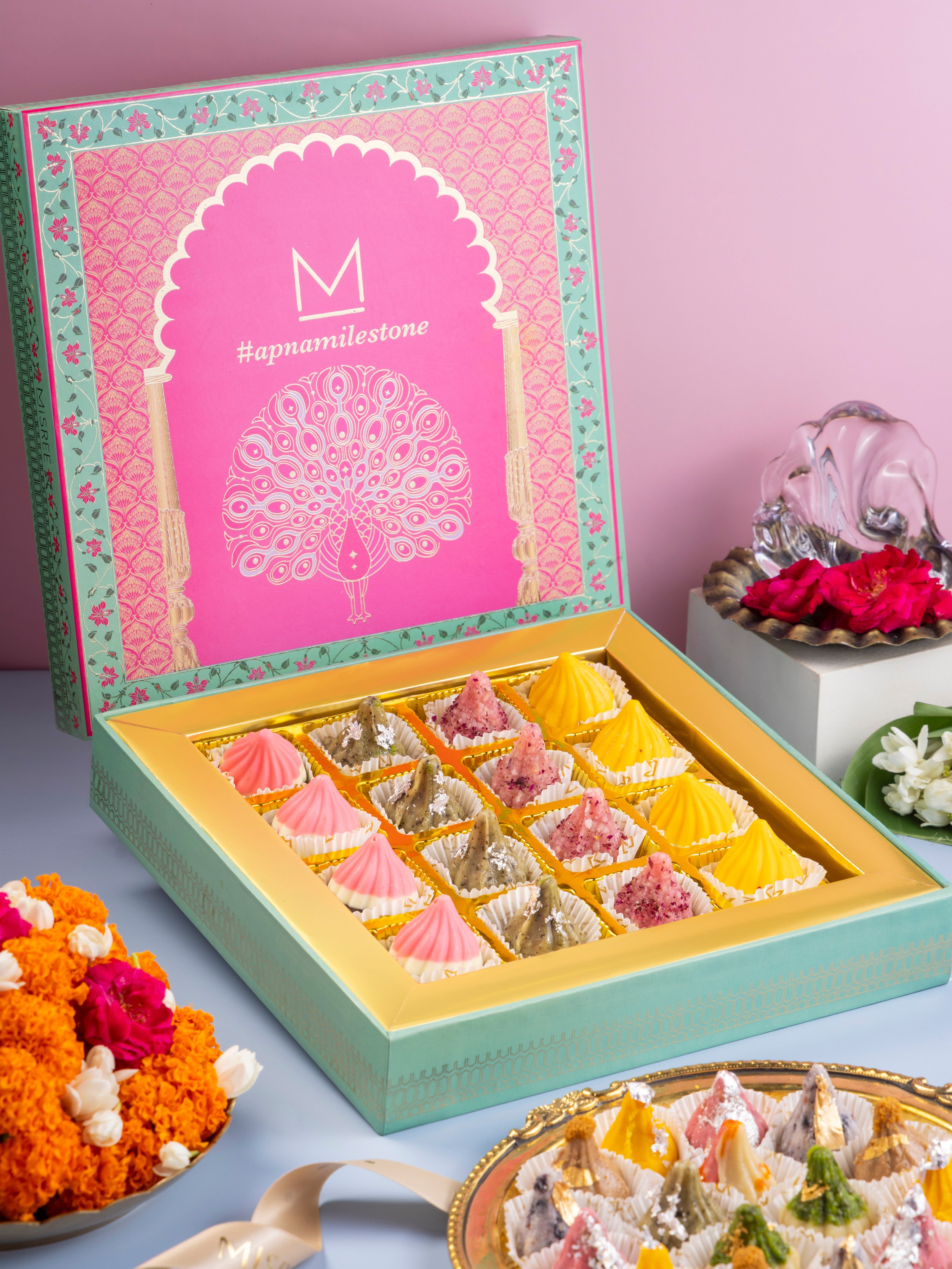 Modak Sweet Box Modak Box of 16 (Festive)