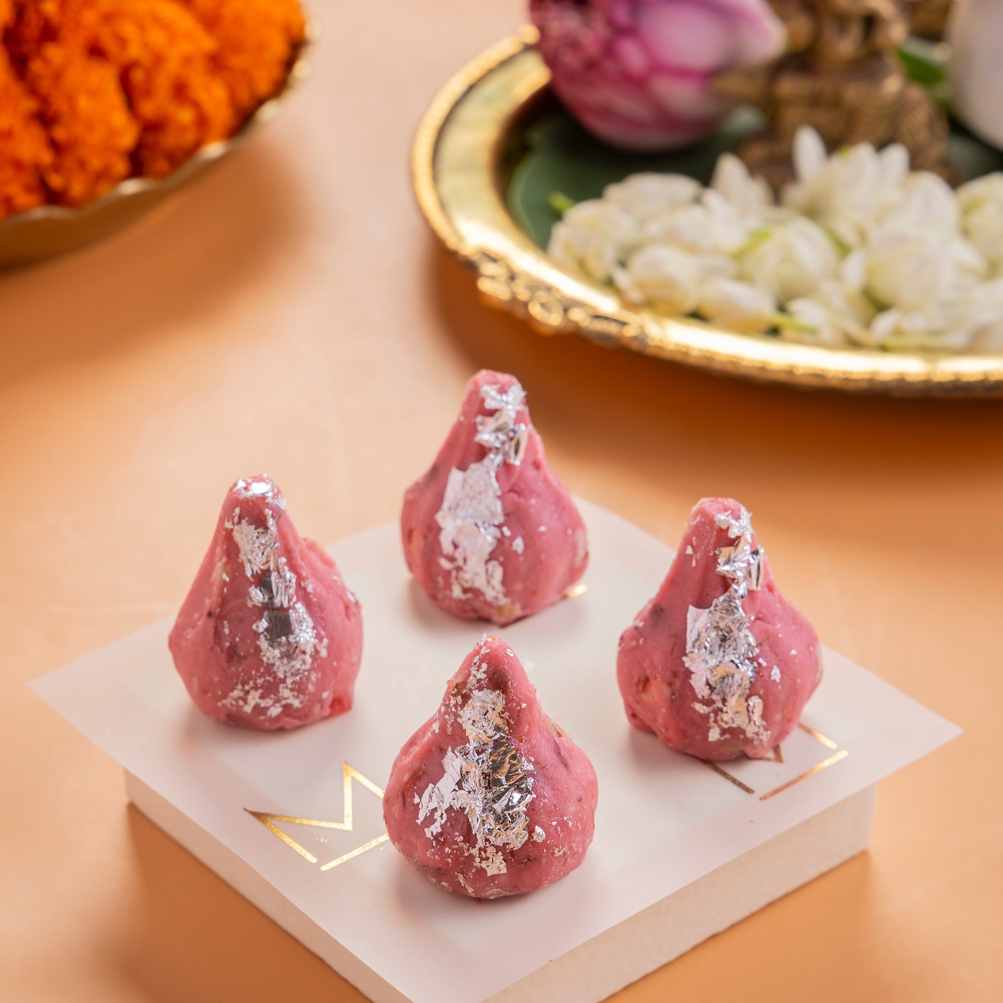 Strawberry chocolate Modak