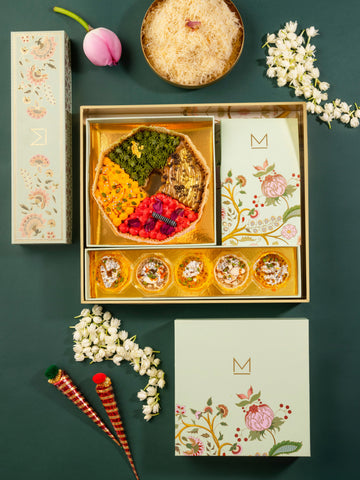 Floral Ghewar Tray