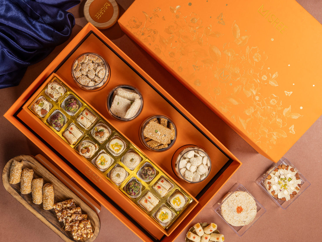 Orange Hamper (Assorted Lohri Special Sweets)